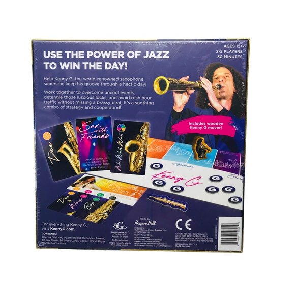 Kenny G Keepin' It Saxy Power Of Jazz Board Game 2019 New In Package - Picture 2 of 7